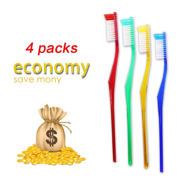DR PERFECT Adult Smokerâ€™s Toothbrushes Firm Toothbrush Super Hard Bristles for Teeth Whitening Pack of 4 - Image 5